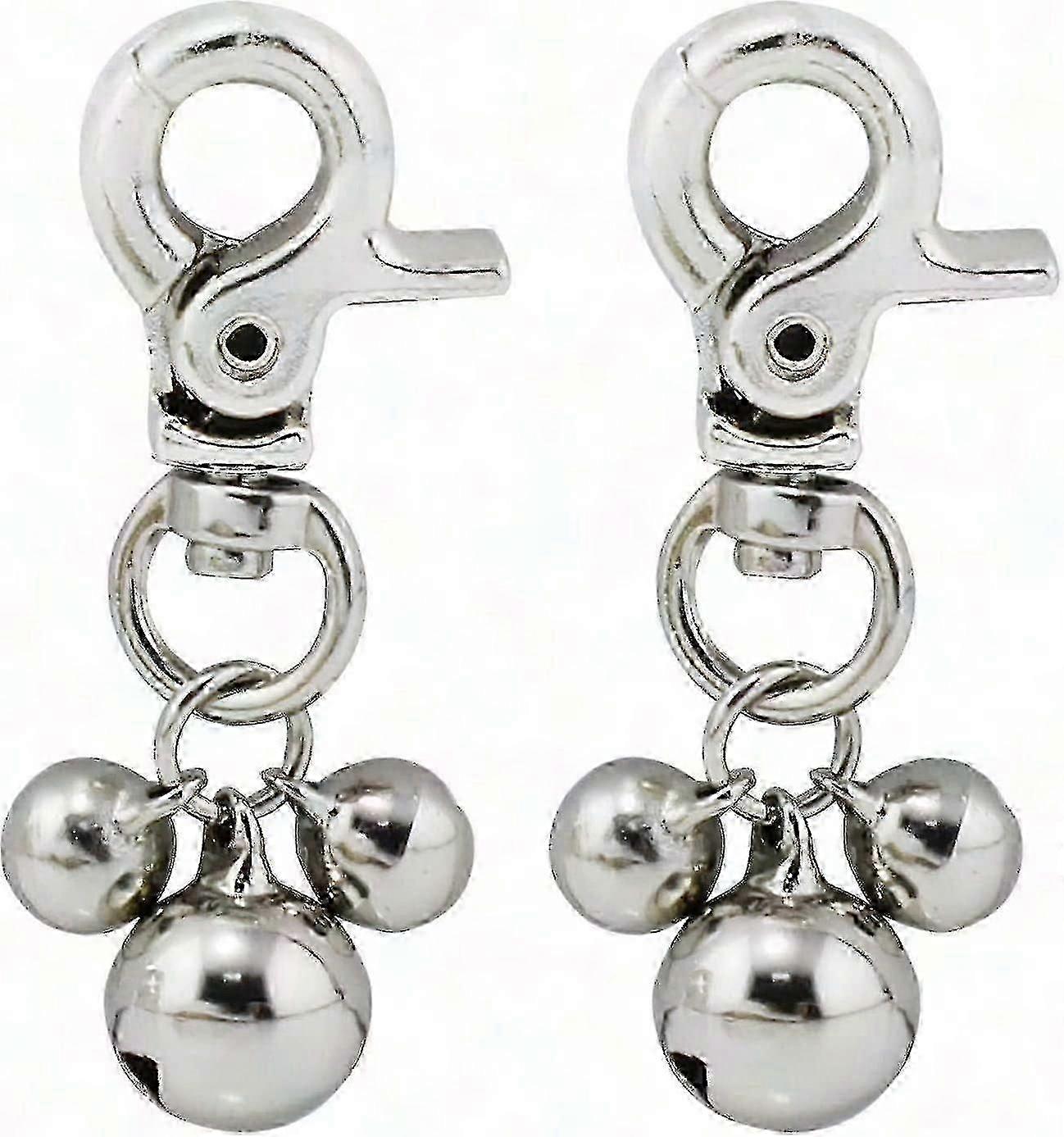 Pet collar and bell set, includes 3 hanging bells