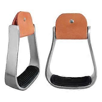 Sicherheitssteigbügel mit ergonomischer, gepolsterter Fußstütze, Westernsteigbügel aus Aluminium für Ausritte