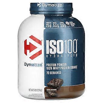 Dymatize, ISO100® hydrolysiertes, 100%iges Molkenproteinisolat, Fudge Brownie, 2,3 kg (5 lb)
