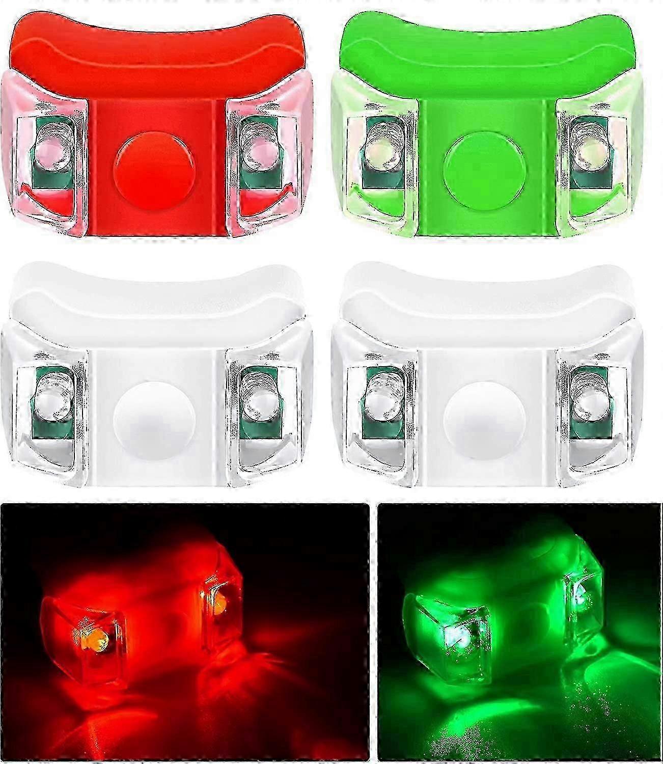 LED Boat Navigation Warning Light 3 Adjustment Modes 4 Pieces