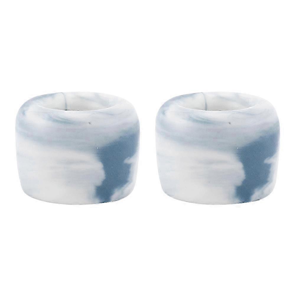 Blue Toothbrush Holder Ring Toothbrush Storage Rack compatible with Home 2Pcs