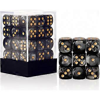 For Board Games & Classroom Teaching: 36 Pieces 12mm 6-Sided Mini Dice Set, Pearl Pattern D6