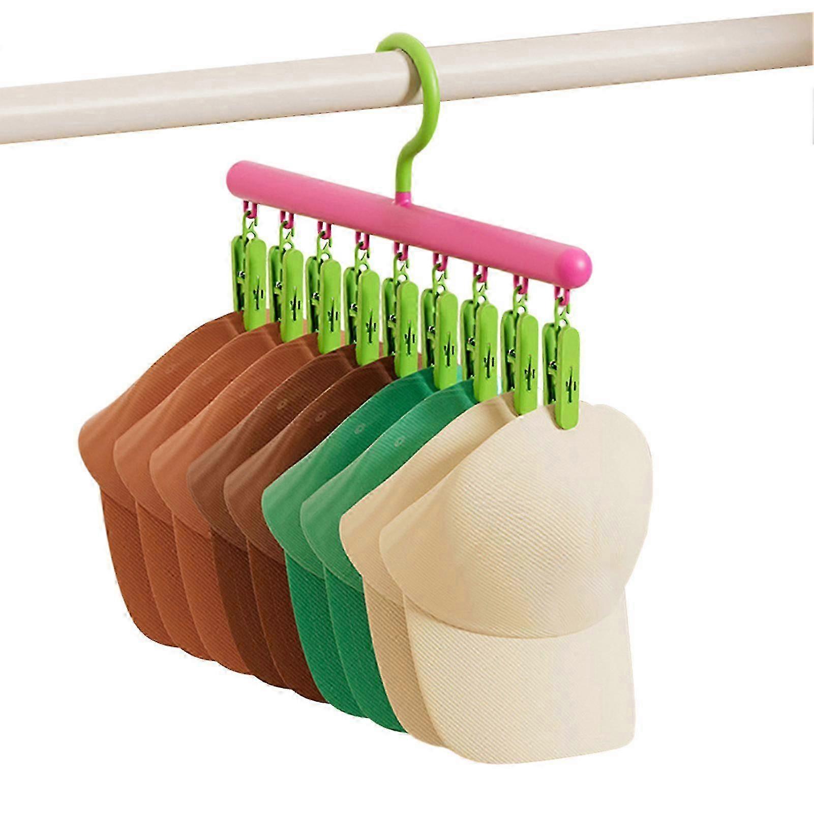 8-Clip Plastic Socks Hanger Space Saving