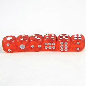 Bulk Toys Craps Dice Games for Classroom Rounded Cornor Dices 6-Sided Red 4 Pcs