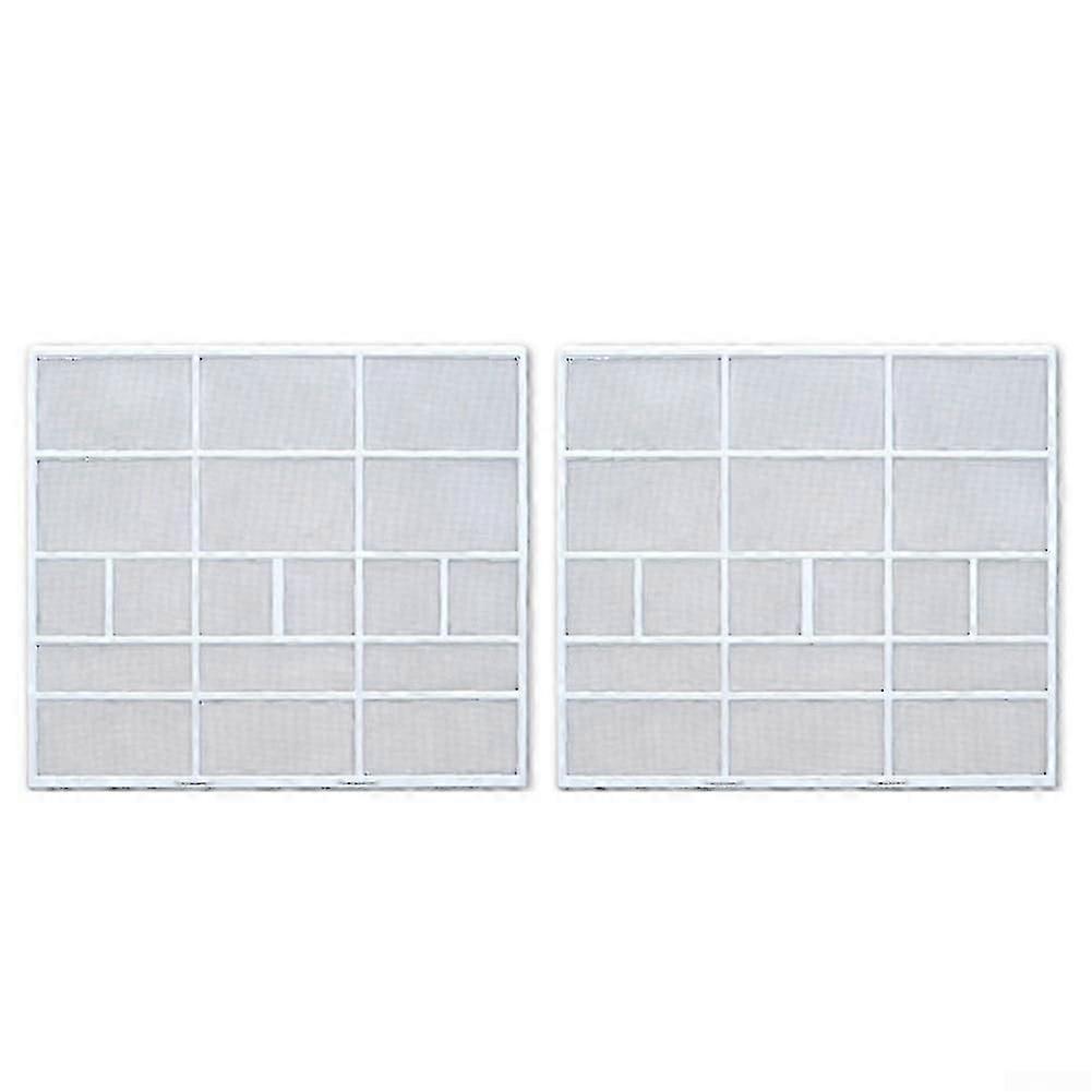 2 Pack Air Conditioner Filter compatible with Split System Indoor Unit, Reusable Dustproof Outlet Screen 31.9x28.3cm