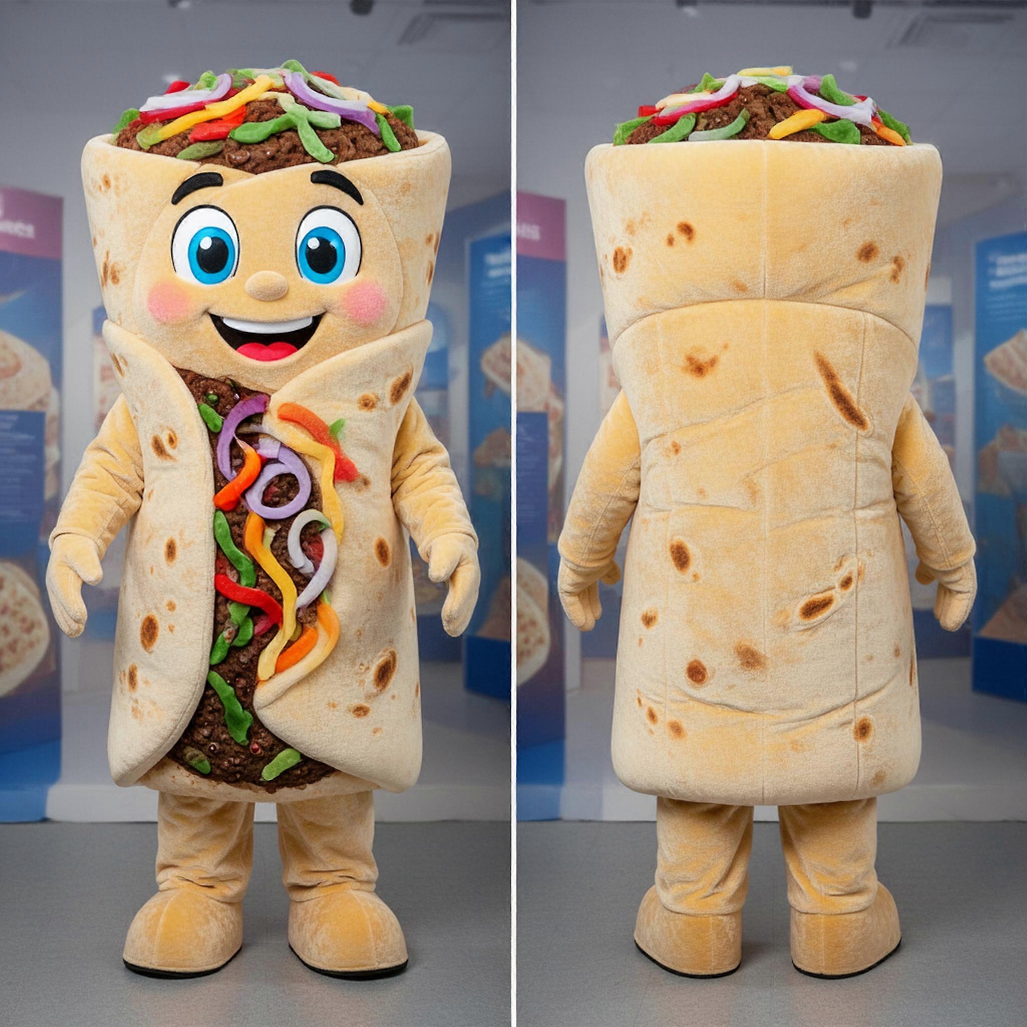 MASTICOT Navy Velvety Gyro Mascot