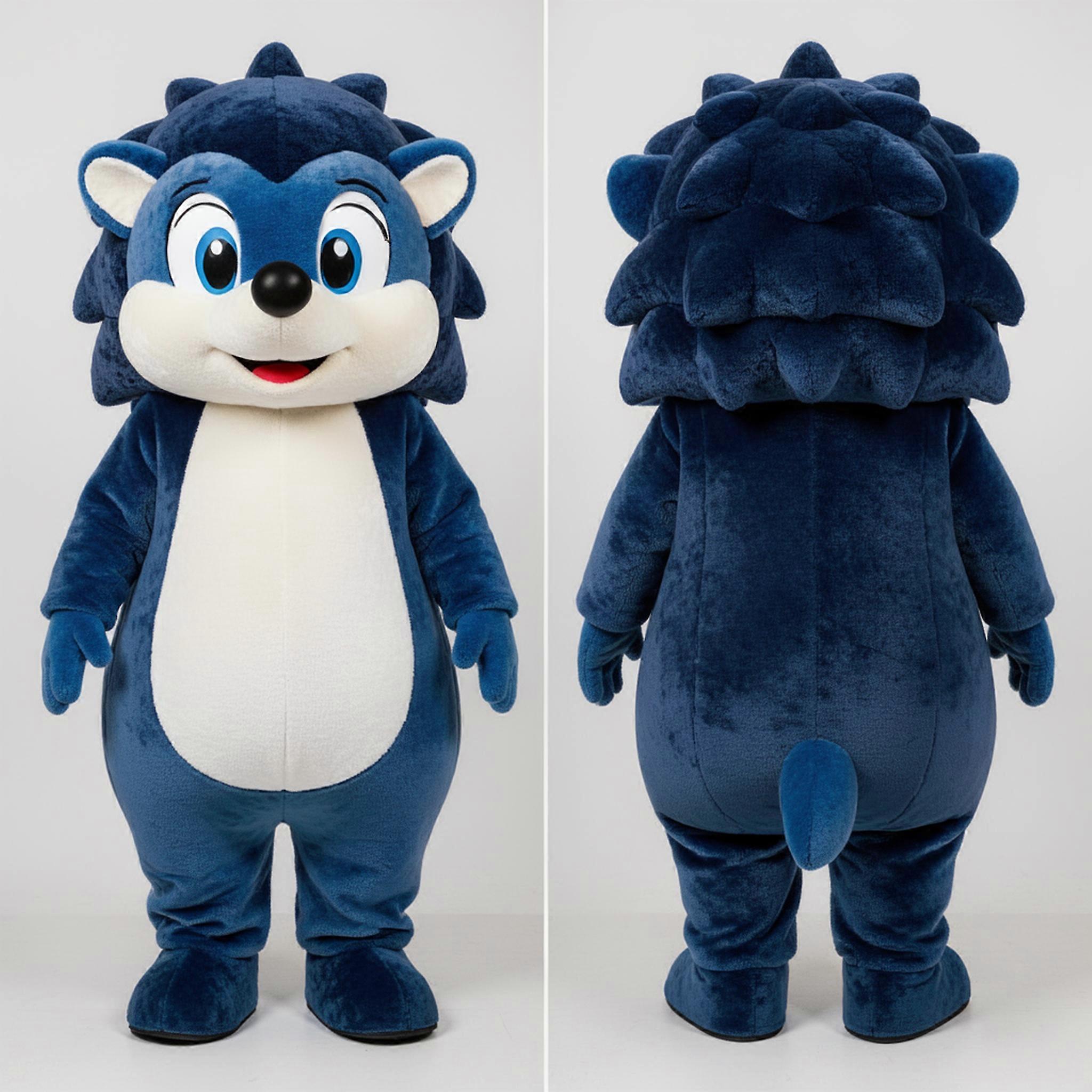 MASTICOT Navy Rounded Hedgehog Mascot