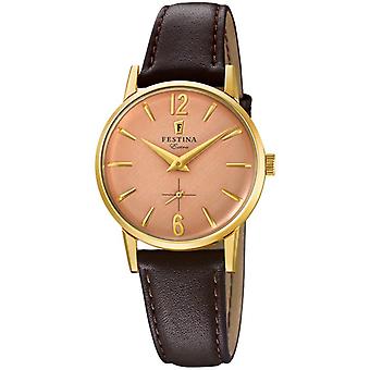 Extra Quartz Women's Watch Festin with F20255/2 Cowskin Bracelet