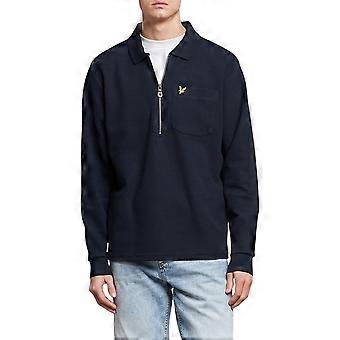 Lyle & Scott Mens Sweatshirt Quarter Zip Pullover Plain Mens Jumper Casual Tops
