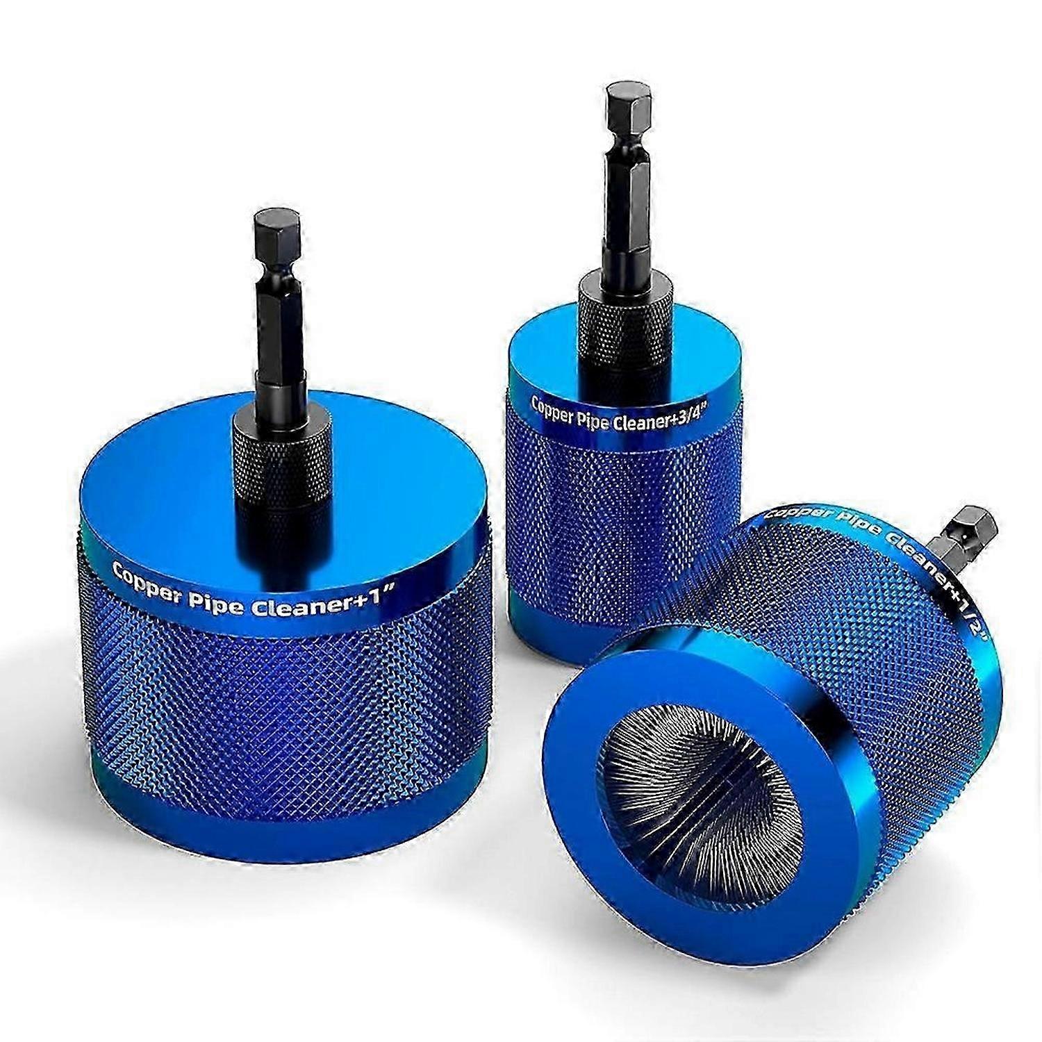 3 Size Copper Cleaning Brush Kit