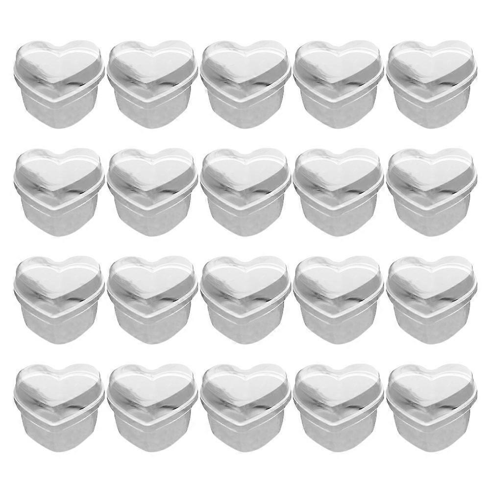 Heart Shape Dessert Cup compatible with Mousse Serving 50Sets Disposable Cups