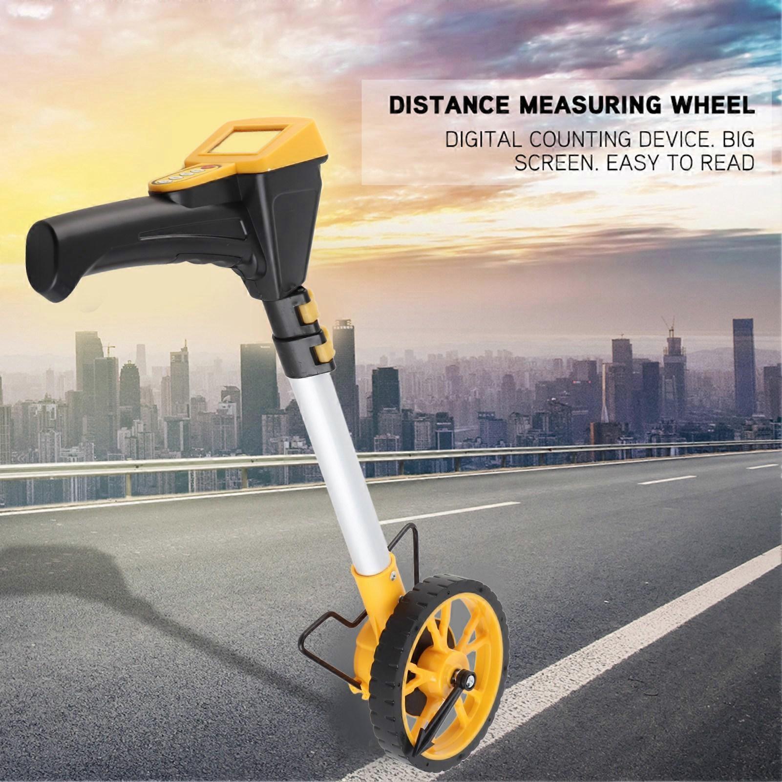 Foldable Digital Distance Measuring Wheel Measure Road Land Builders Workers