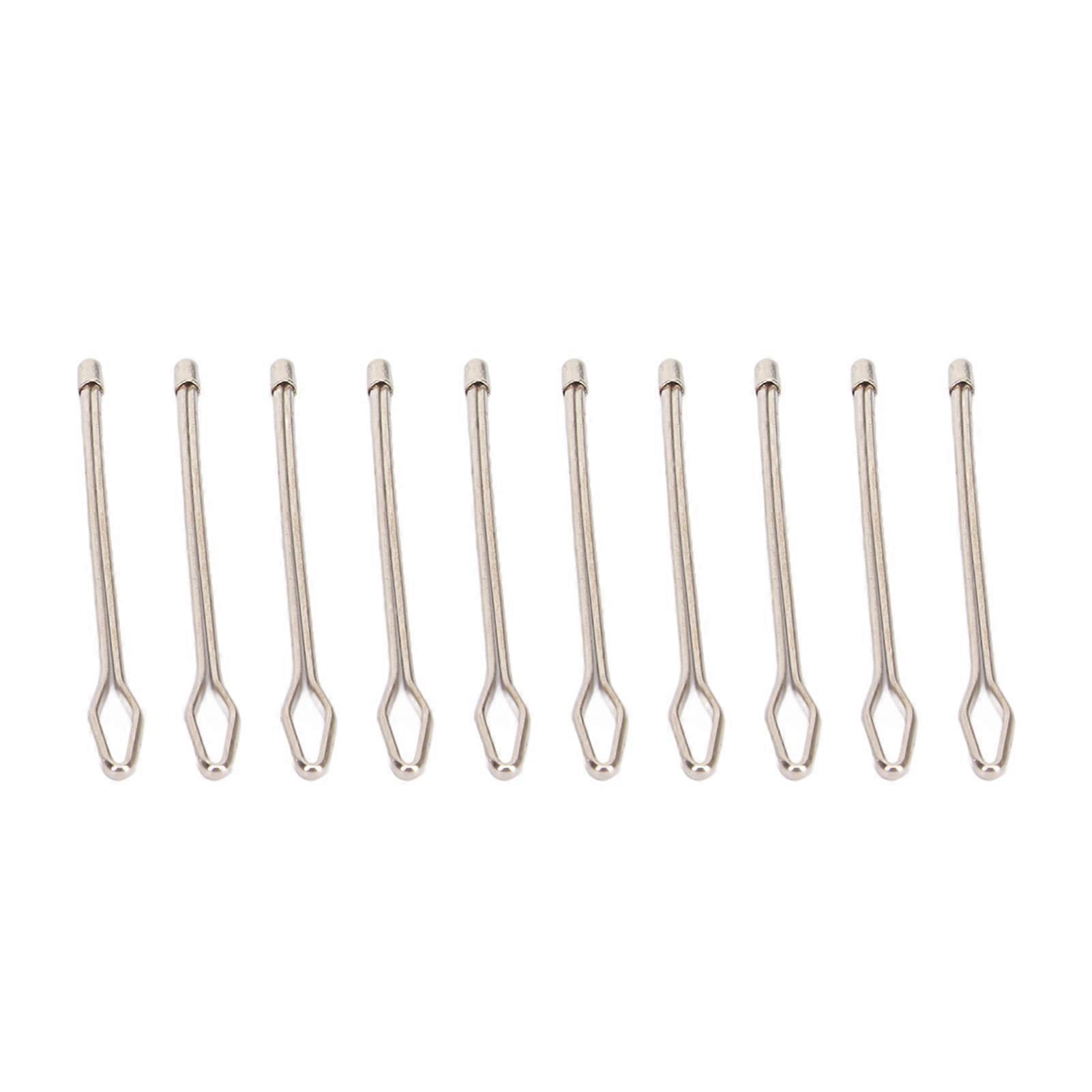 30pcs Drawstring Needle Threader Easy Pull Rust Protection Elastic Threader Tool for Elastic Threading Yarn