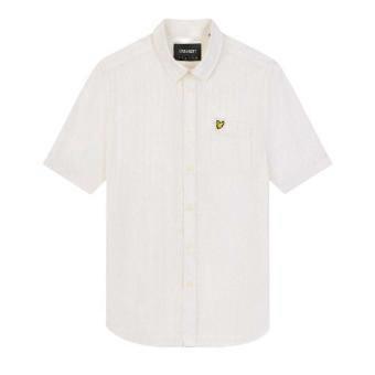 Lyle & Scott Mens Textured Stripe Regular Shirt