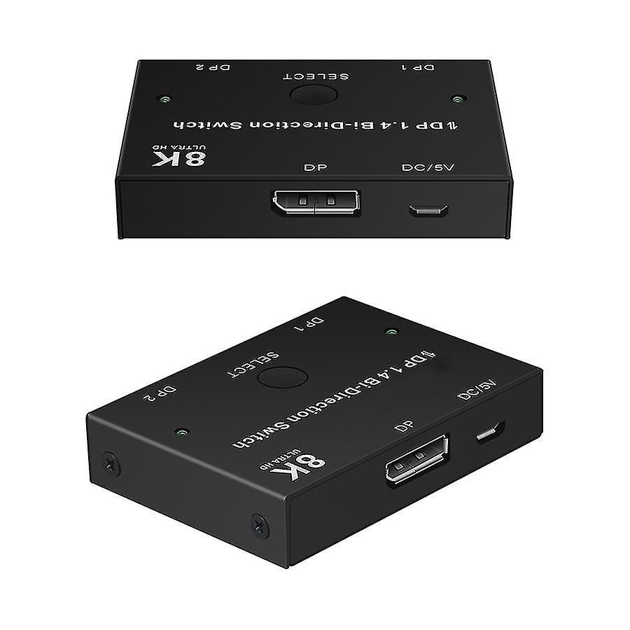 Displayport 1.4 Switch 144hz Displayport Bi-direction Splitter Switcher Displayport Kvm 2x1 1x2 Display-port 8k@30hz,4k@120hz