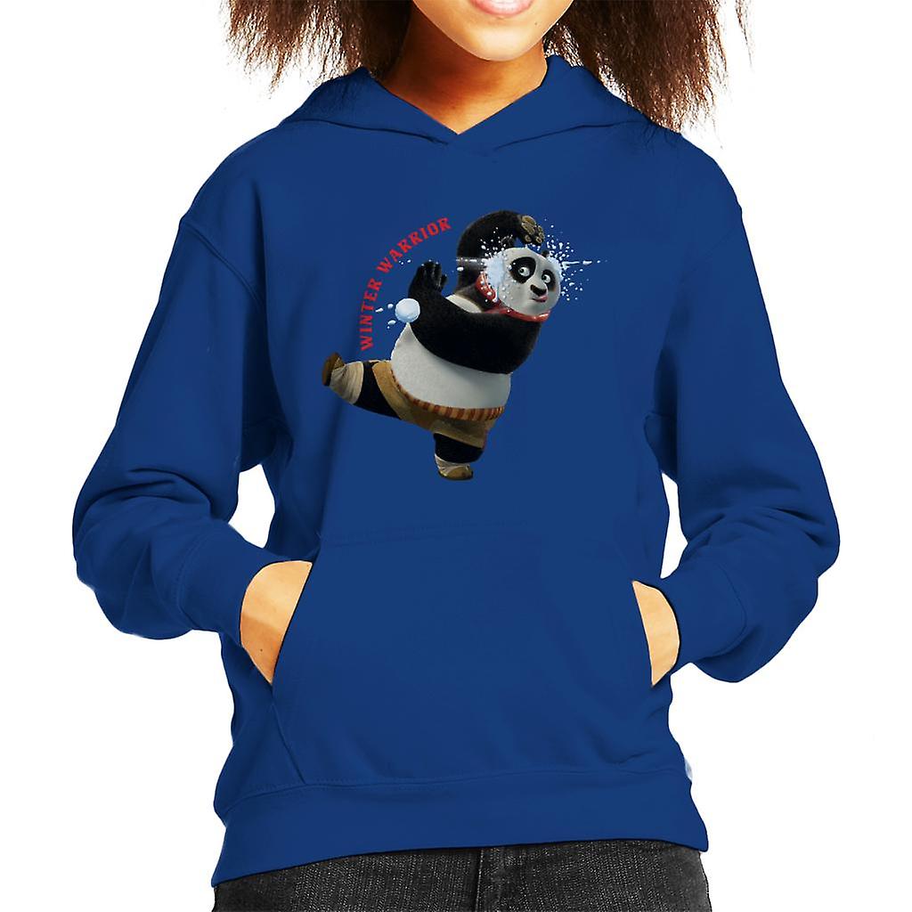 Kung Fu Panda Christmas Winter Warrior Kid's Hooded Sweatshirt