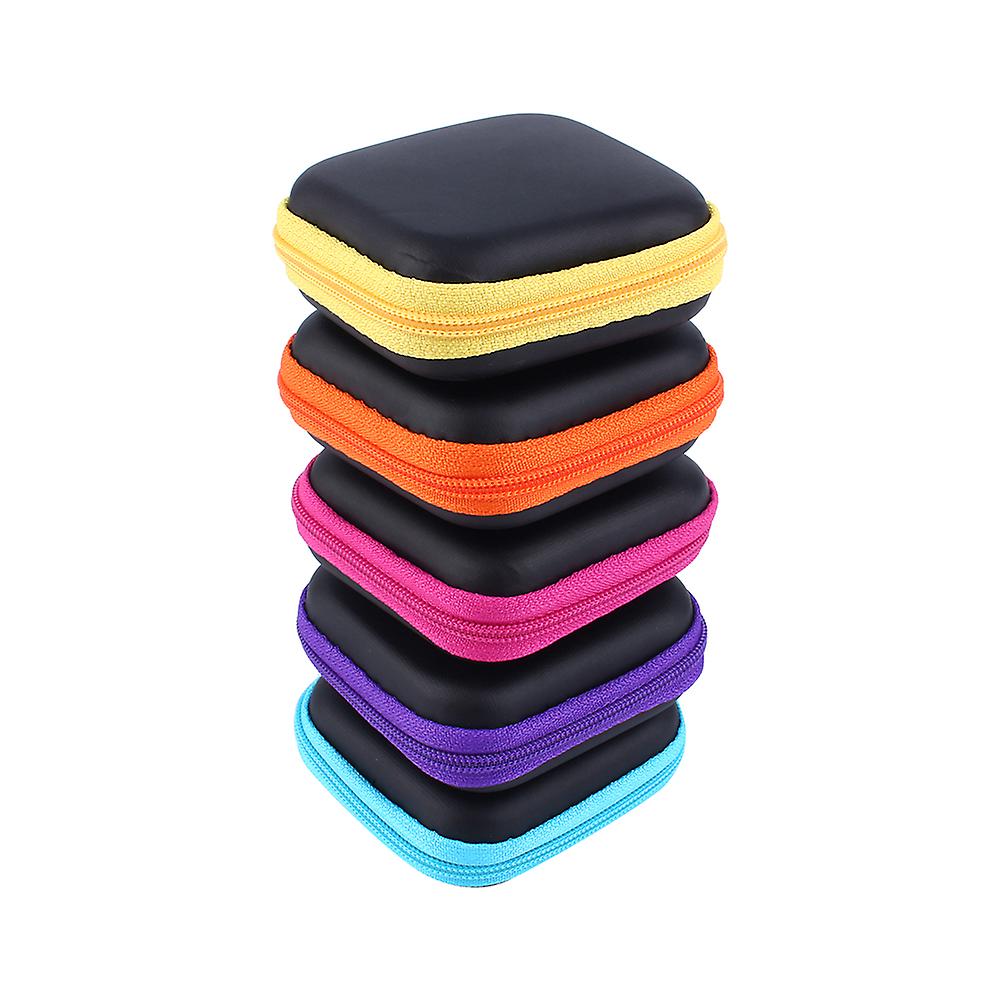 Hard Box Gadget Case Storage Pouch For Key Ring Headphones Cable USB Data Line