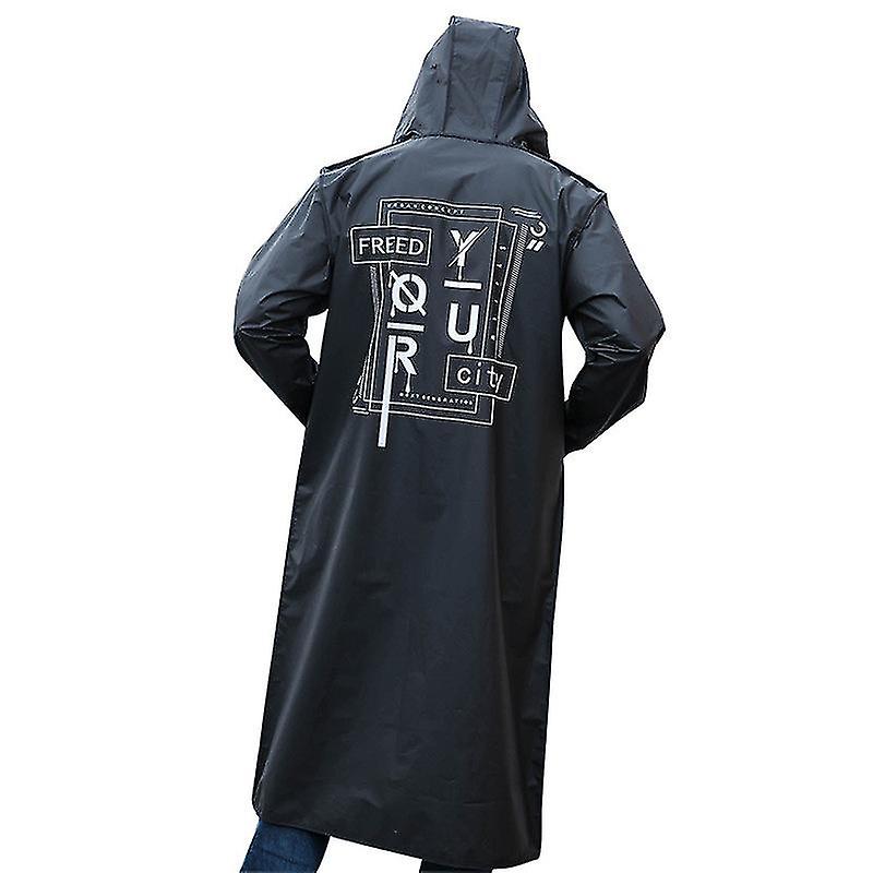 Poncho De Pluie Transparent EVA Unisexe - Long, Imperméable Et Réutilisable Pour Vélo, Rando - 8