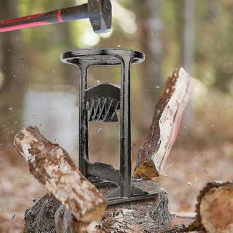 Fixed Vertical Log Splitter Outsunny Firewood Kindling Splitter Stand With Hand Guard Wood Splitter Stand With Hand Guard Wood Splitter 348307 Tool Box