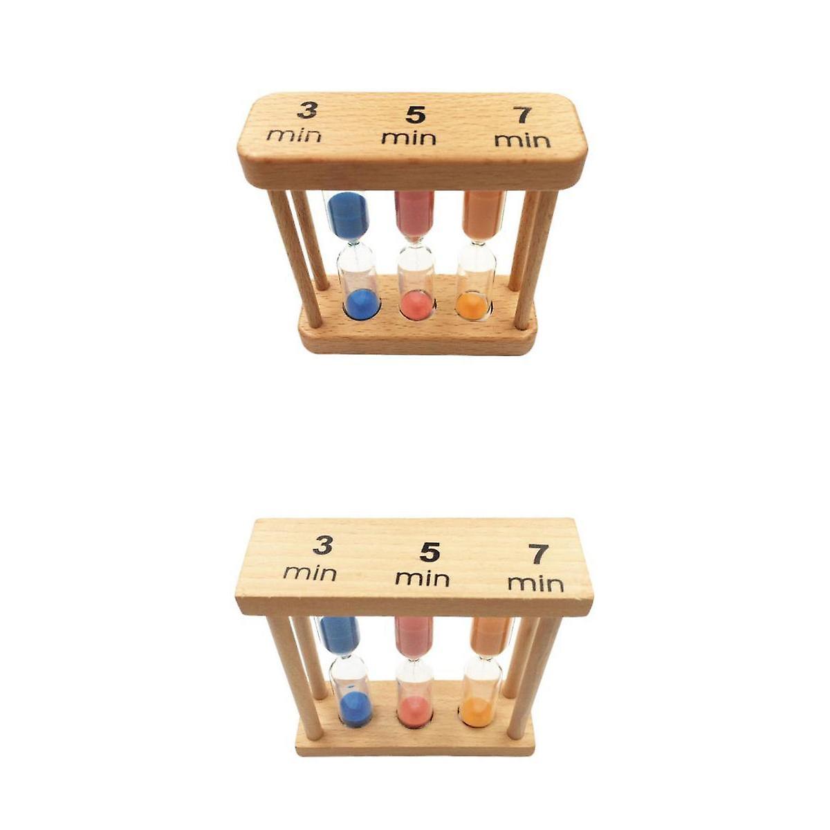 3/5/7 Min Sand Timer Set Hourglass Minutes Sandglass Sand Clock 2 Set