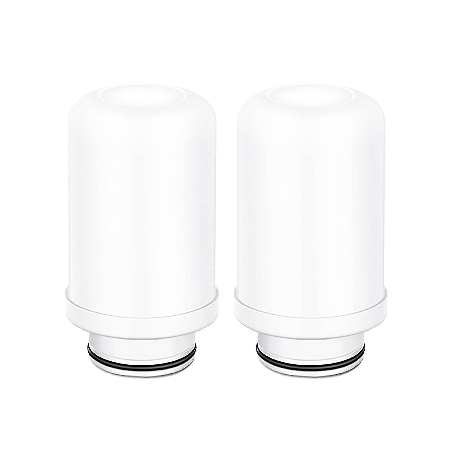 Water Filter Replacement Cartridges, Ceramic Filter Replacement, Faucet Filtration System, Activated Carbon Filter (2 Ceramic Filter Cartridges)