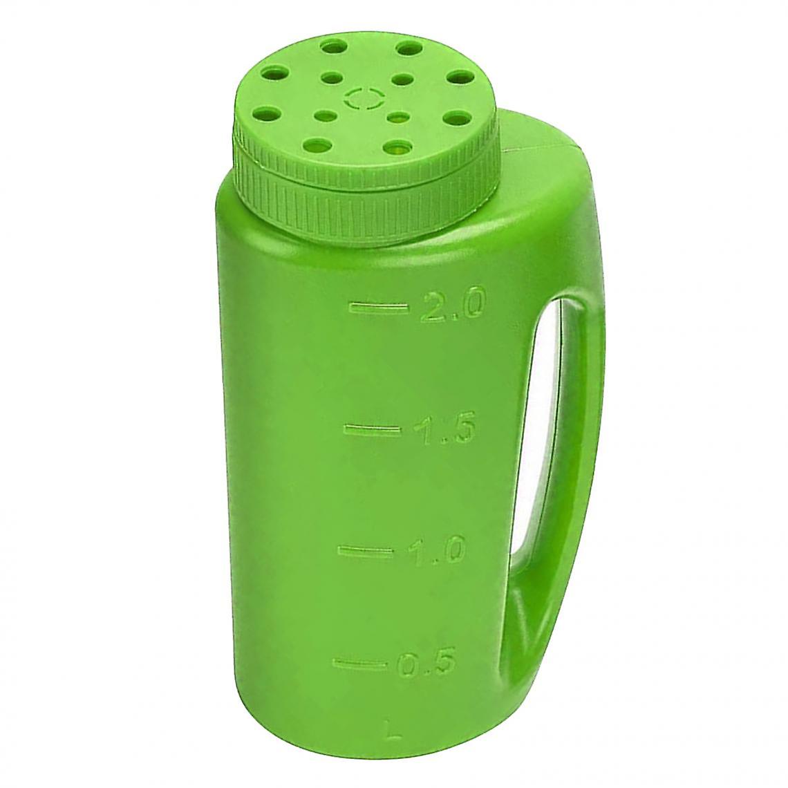 Seed Fertilizer Spreader Adjustable Hole Gardening Seedling Bottle Green