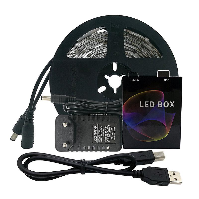 1/2/3/5M 5050 Rgb Led Strip Light - 30/60 Leds, Individually Addressable, 1m To 5m Lengths