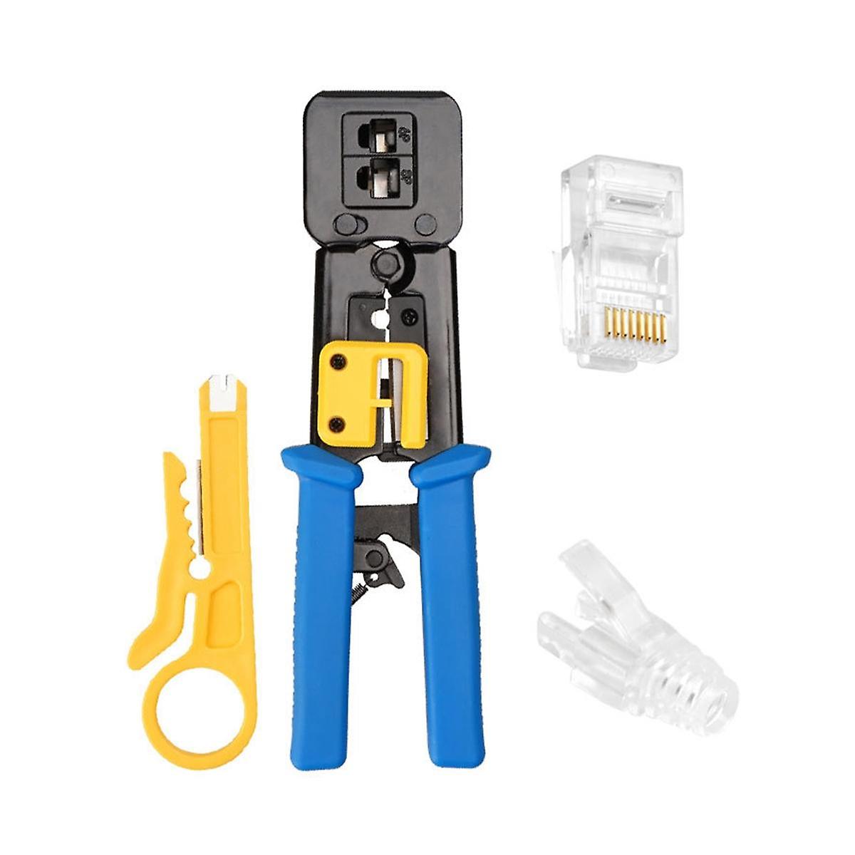 Multifunctional RJ45 Crimper Network Tool Pliers 6P 8P Cable Ethernet Network Crimper Cutter Stripp