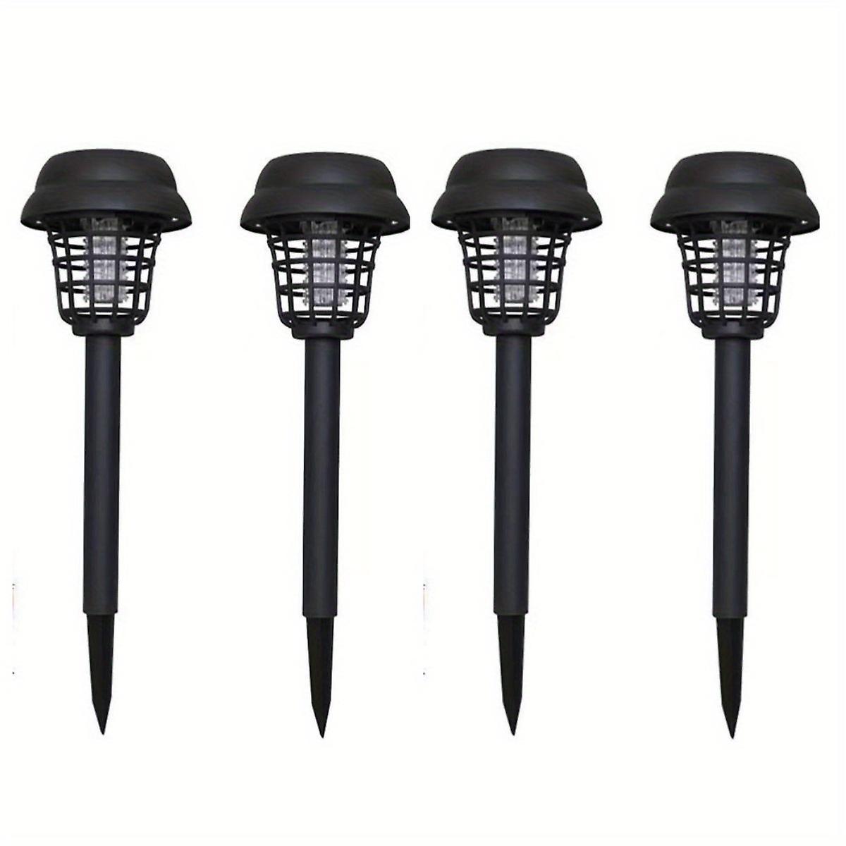 1pc/2pcs/4pcs 2 In 1 Solar Bug Zapper Led Mosquito Killer Lamp Outdoor Solar Powered Bug Zapper Light Lamp For Indoor And Outdoor Use Epa