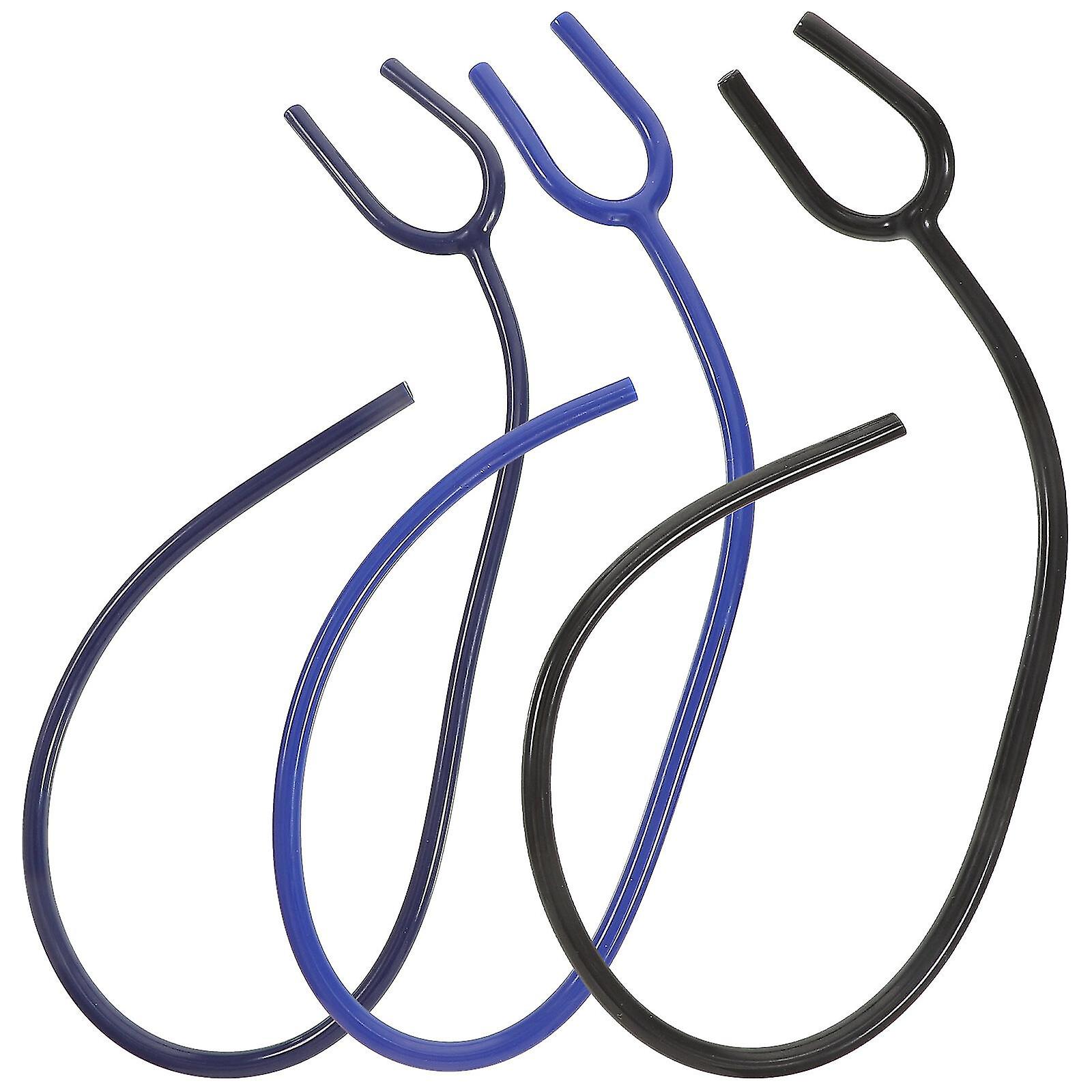 3 stk. stetoskopslange, stetoskop Y-formet forlengelsesslange (tilfeldig farge)