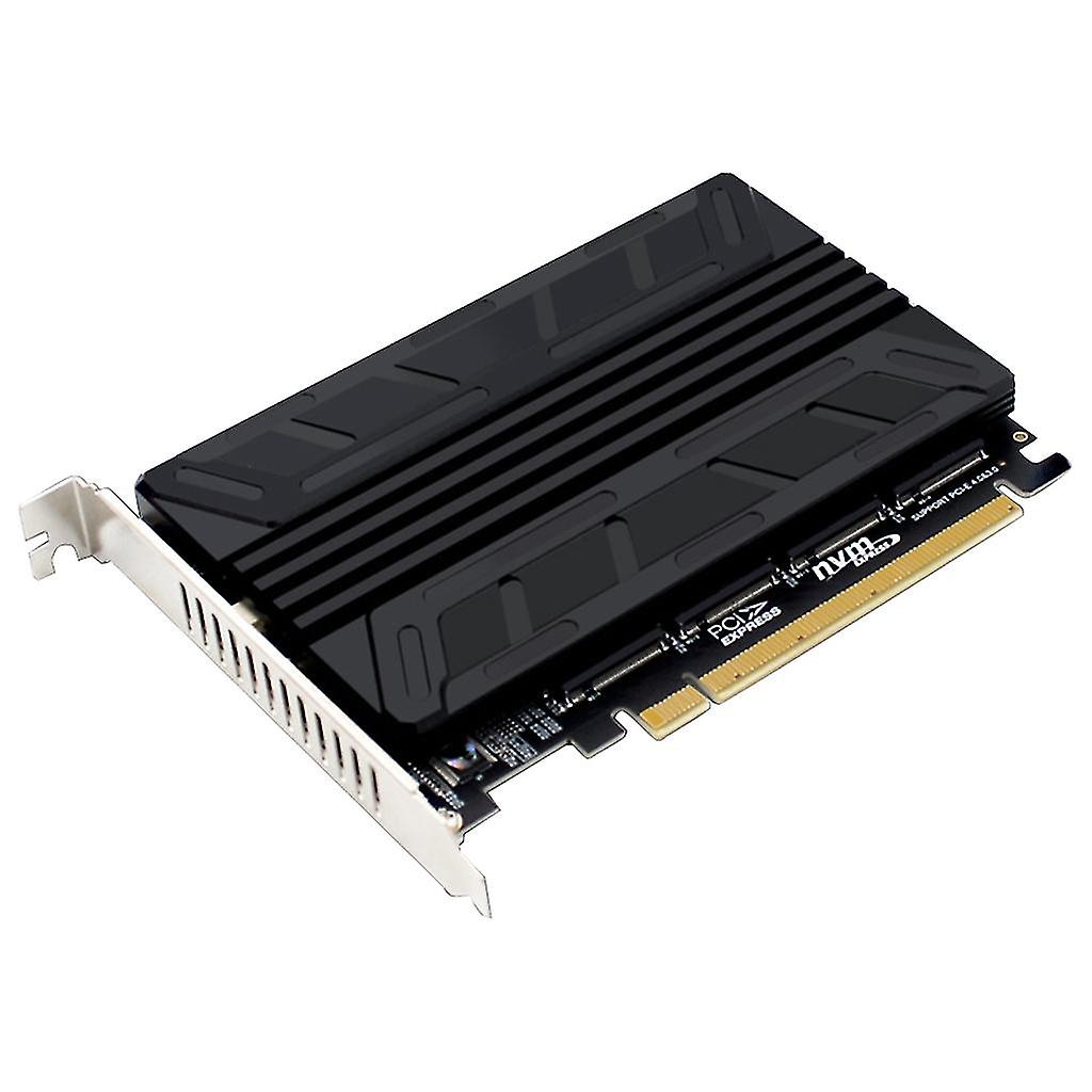 Aluminum Heatsink Nvme M2 M-key Pci-e X16 Array Expansion Card Support 4 Nvme
