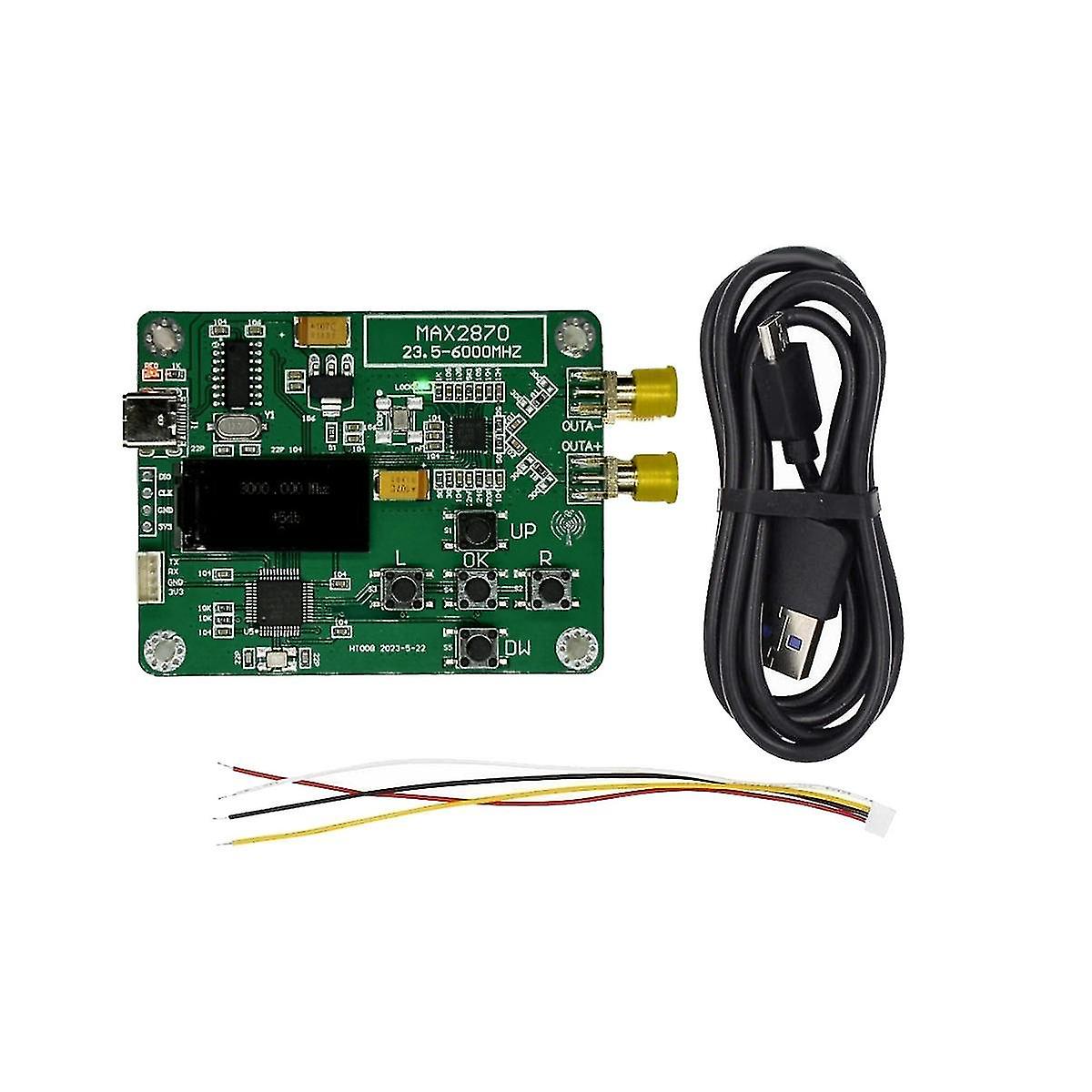 Ht008 Signal Source Max2870etj+23.5-6000mhz Signal Source Serial Port Control