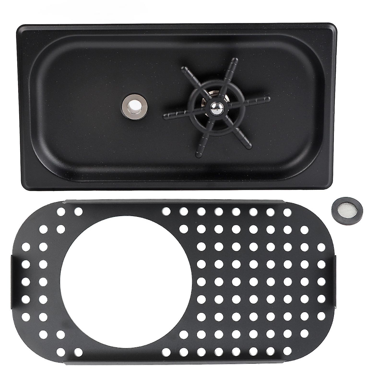 Lave-gobelet automatique en acier inoxydable pour usage domestique et commercial, noir mat, pour bar