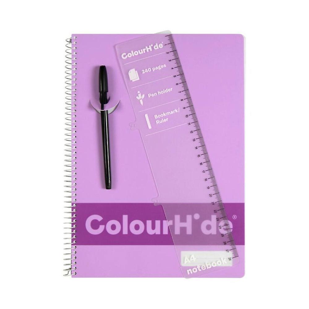 Colourhide A4 Notebook 240 صفحة غطاء بولي بروبيلين واقي متين