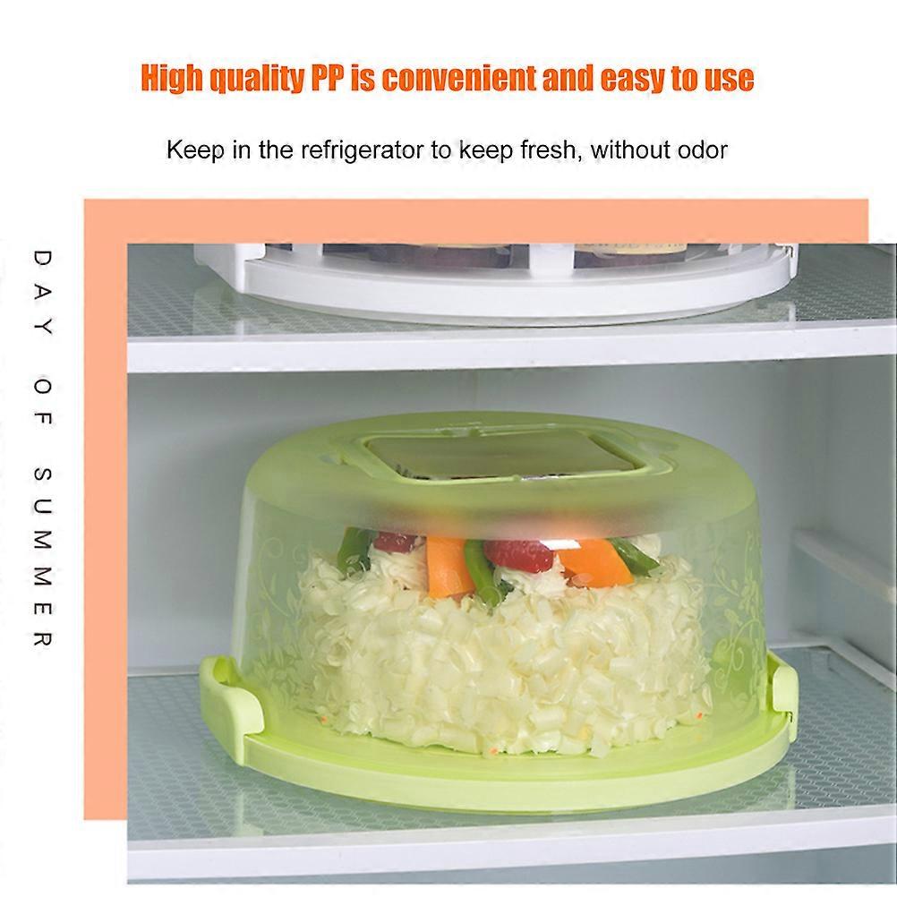 Cake Carrier Cover Cake Stand with Lid Dessert Serving Platter with Handle Cupcake Holder Pies Display with Base