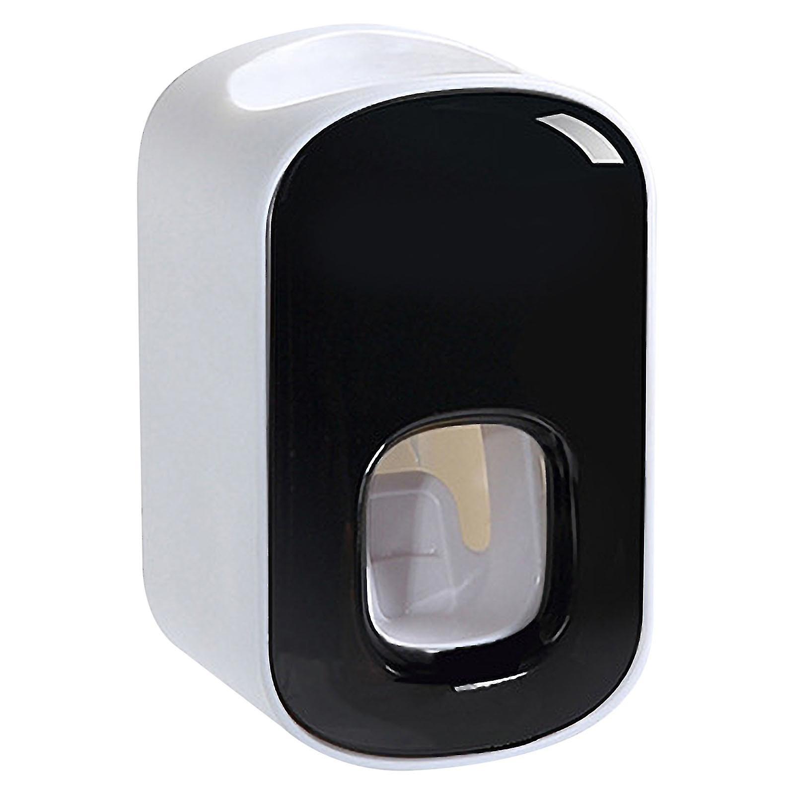 Toothpaste Dispenser Automatic Toothpaste Machine Wall Mounted Bathroom Accessories with 2 Toothpaste Squeezers Black