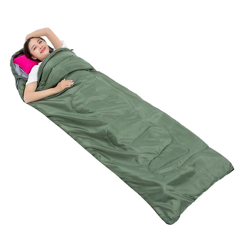 Sovsäck, 3-4 säsonger sovsäck camping, liten förpackning, varm filt sovsäck A