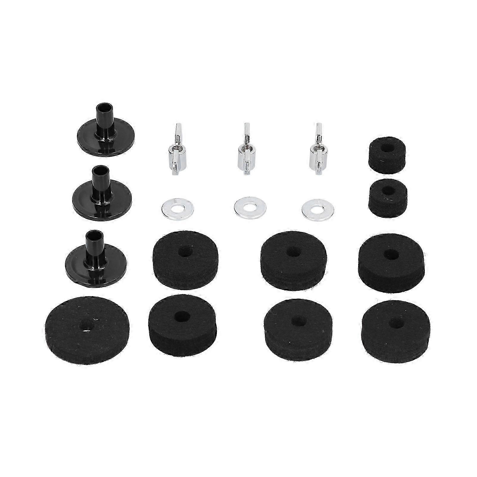 18PCS Cymbal Replacement with Base Wing Nut Washer compatible with Drum Set Hardware Accessory