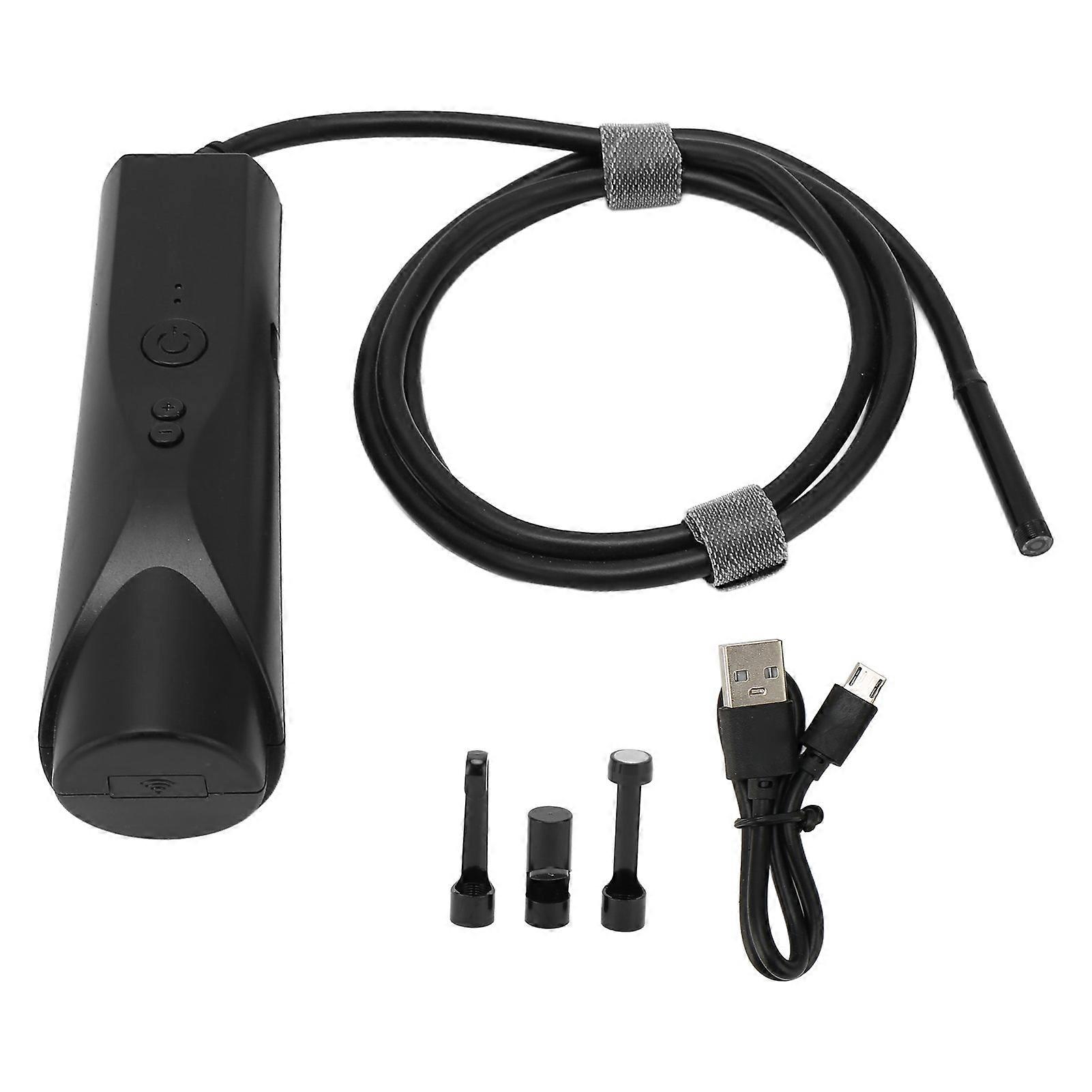 5.5mm WiFi Borescope IP67 Waterproof HD 1080P for Android for IOS Hardwire for Industrial Machinery Inspection 5m/196.85in