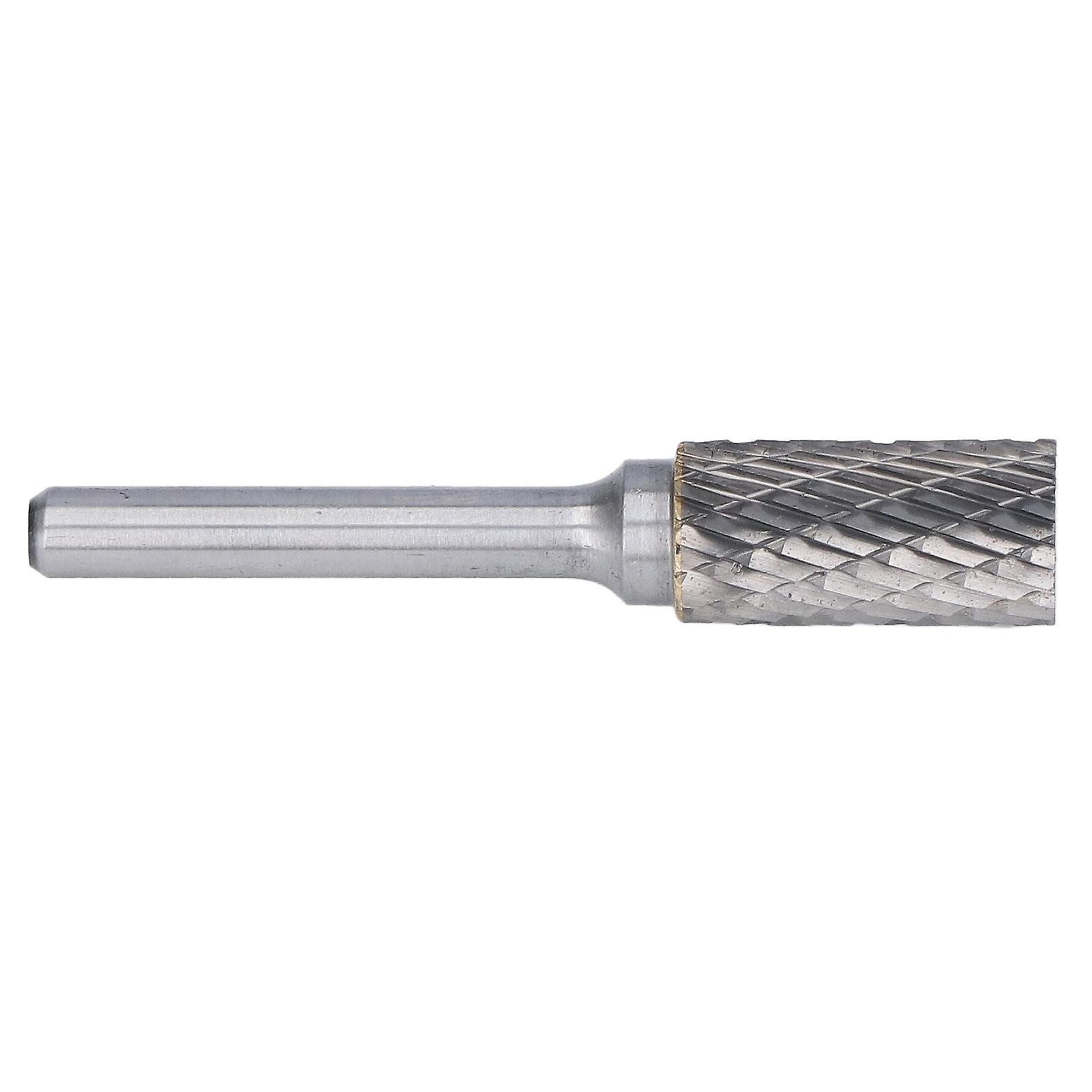 Rotary Grinding Bit Double Cut Cylindrical Tungsten Steel File Bit for Chamfering and Deburring