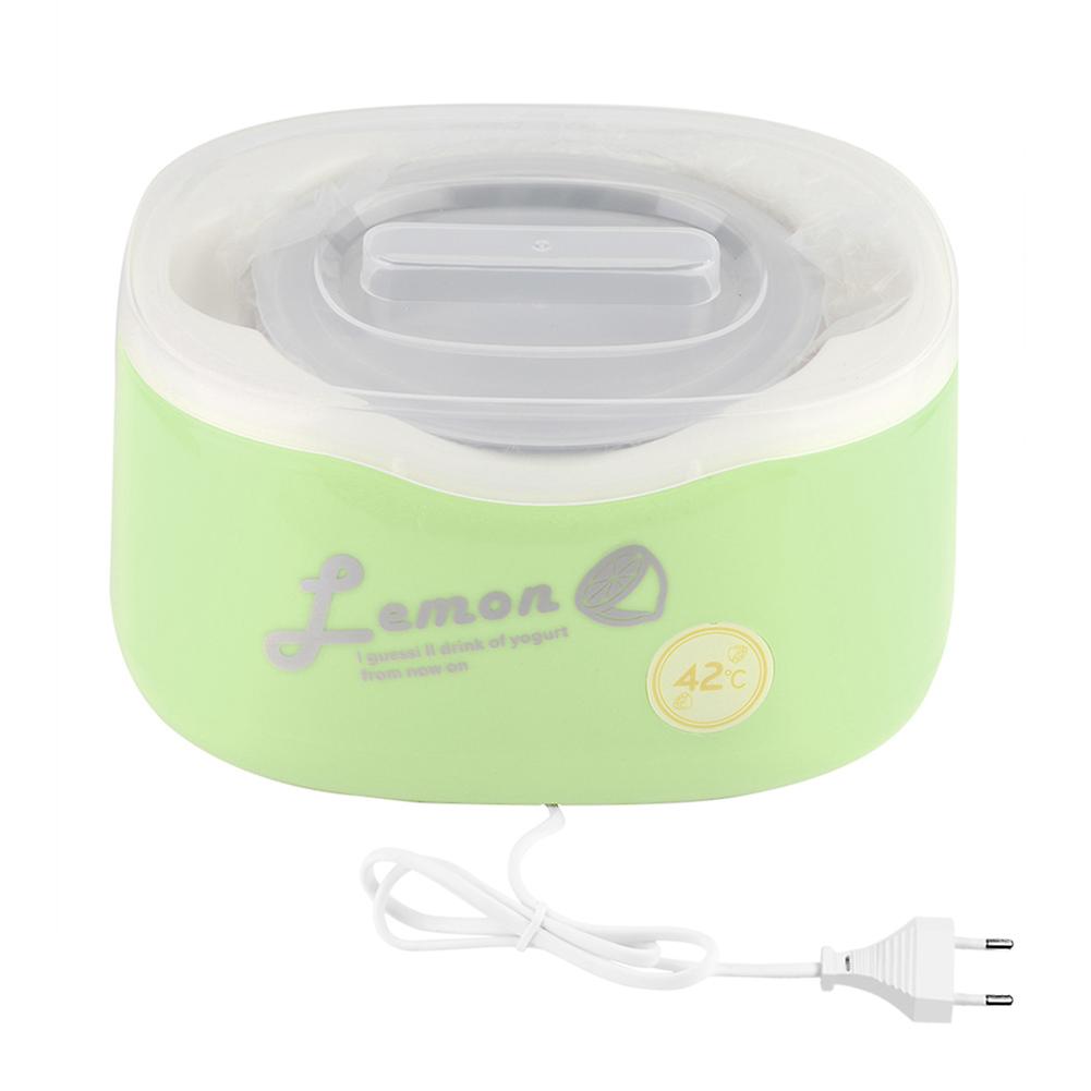 Stainless Steel Mini Electric Automatic Yogurt Maker Fermentation Machine EU Plug (Green)