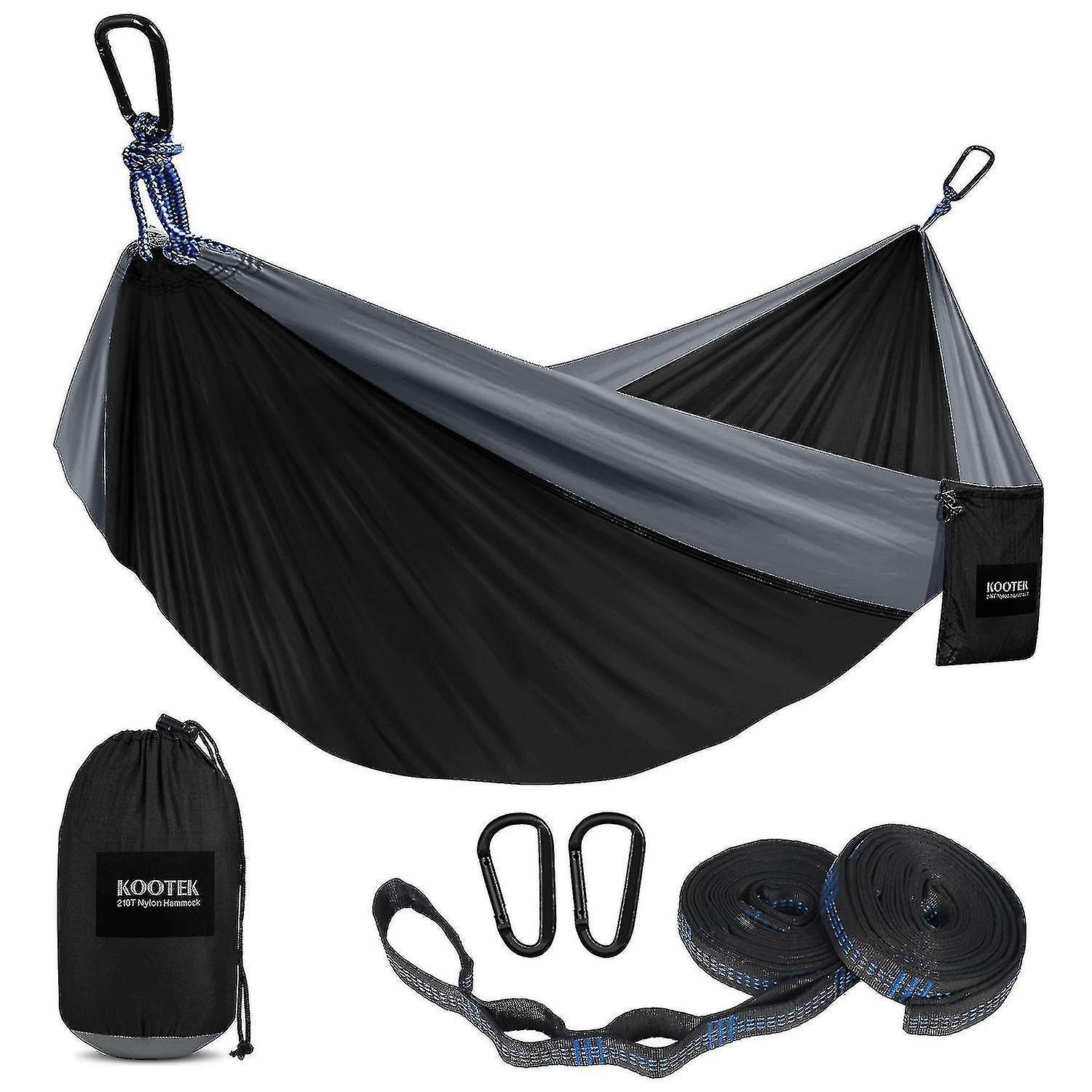 Camping Hammock Double And Single Portable Hammock, Indoor Leisure Swing, Lightweight Nylon Parachut