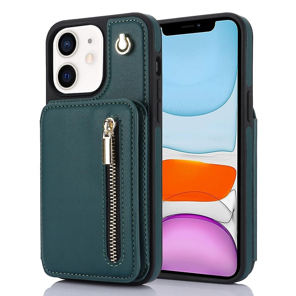 Zipper Card Bag Phone Case For iPhone 11