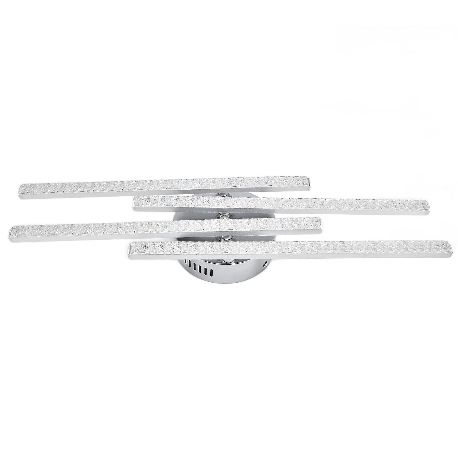 4-Strip Nordic Modern LED Ceiling Light 28W 55cm Silver White