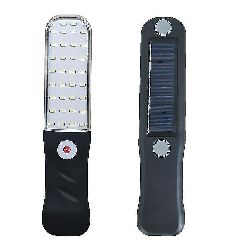 "Solar LED Work Light with USB Charging for Auto Repair and Maintenance Tasks"