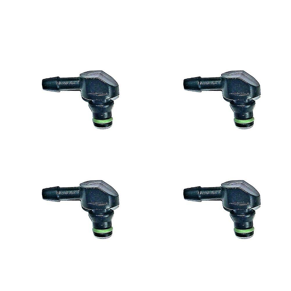 For Bosch 110 4Pcs Common Rail Diesel Fuel Injector Return Pipe Connector Leak Off T Pipe L Pipe Inj