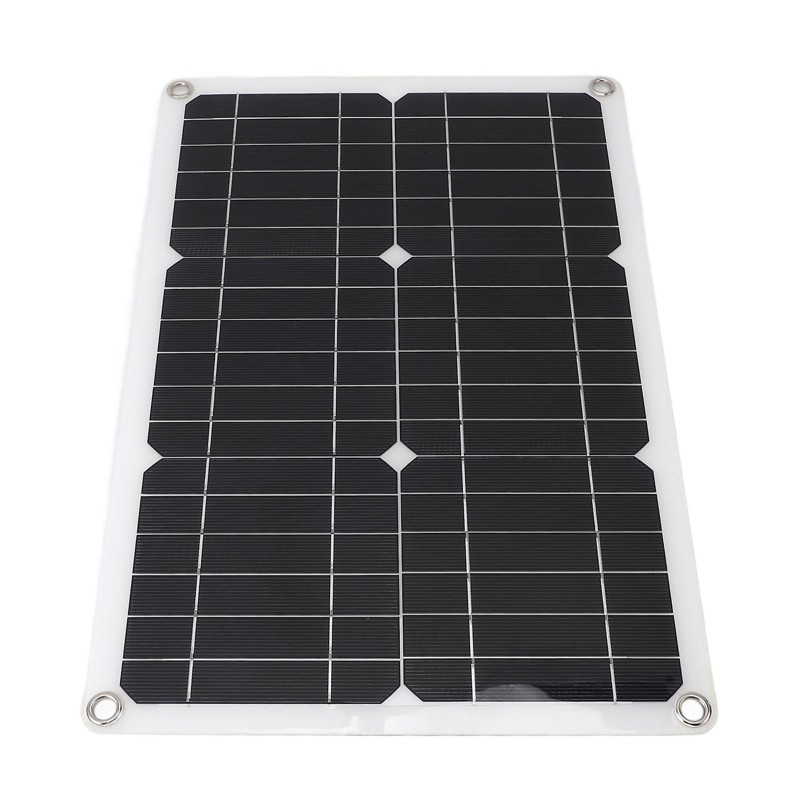 18V 20W Semi Flexible Solar Panel Monocrystalline High Efficiency Waterproof for Car RV Yacht Boat