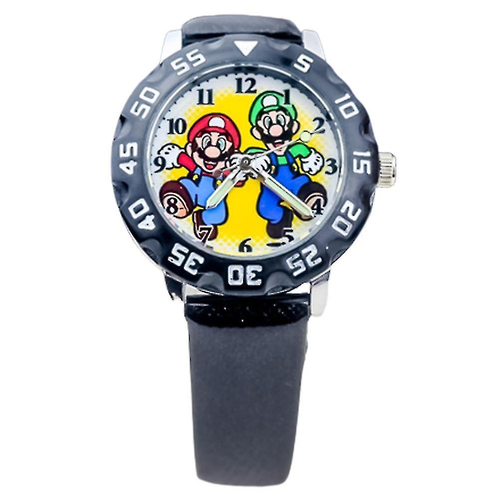 Mario Quartz Watch för barn med justerbar rem Pojkar Flickor Gåva