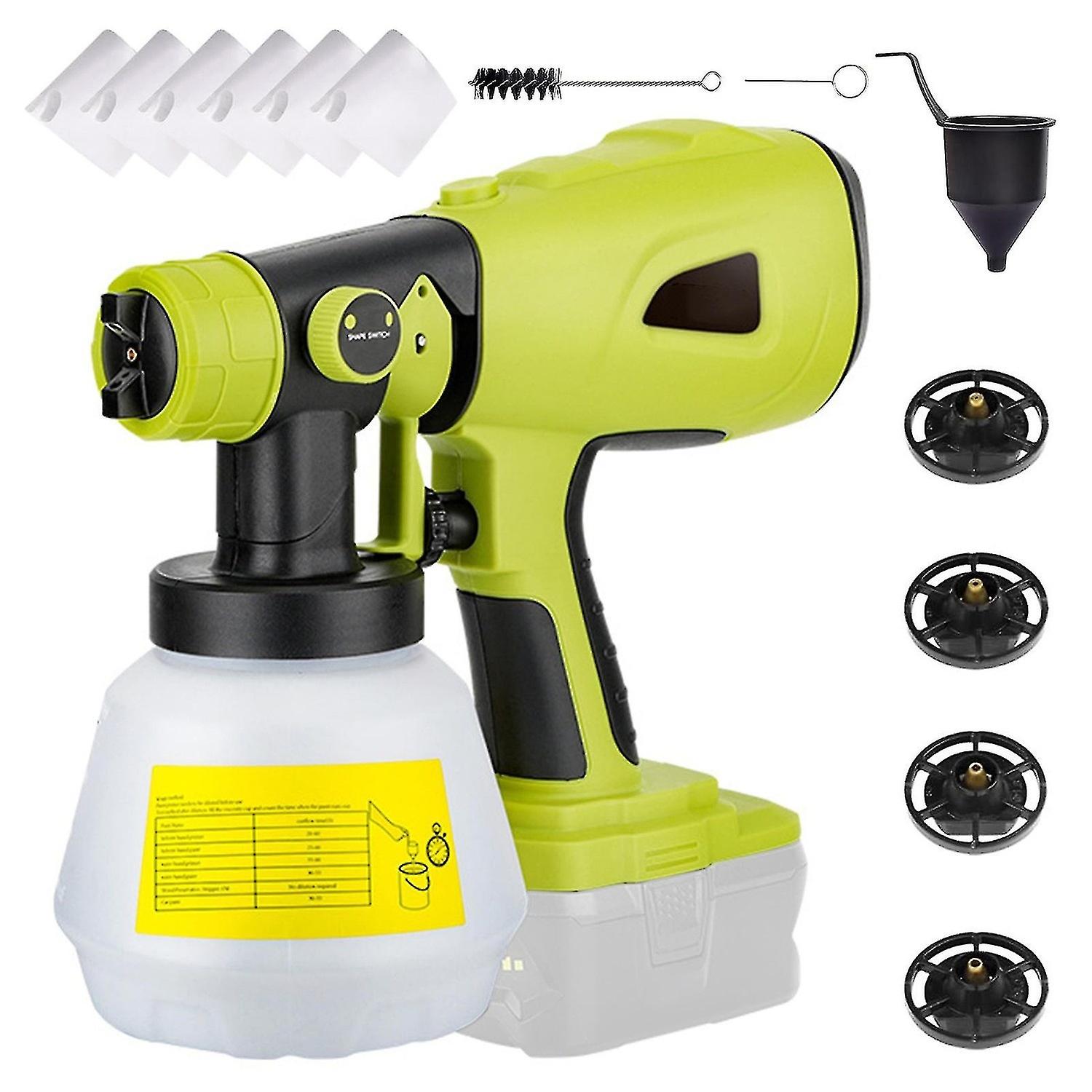 Cordless Paint Sprayer Replacement For Dewalt, Ryobi 20v Max Battery,handheld Electric Paint Sprayer