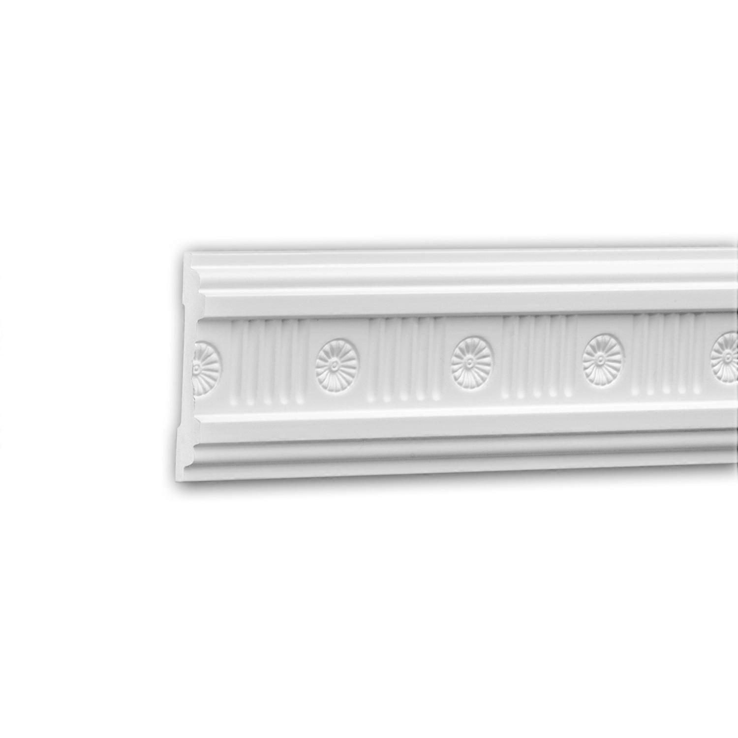 e-Delux GmbH 1 x Cimaise 151336F Profhome blanc Polyuréthane prétraité léger, solide, indéformable